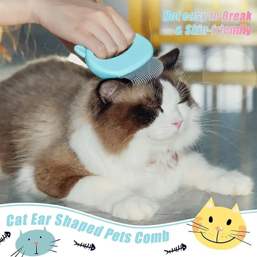 3-Pcs Pet Grooming Comb Set Cat Dog Hair Removal Brush Wear Multi-function Brush - Picture 11 of 12